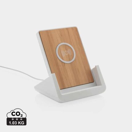Chargeurs sans fil durables couleur blanc en ABS recyclé