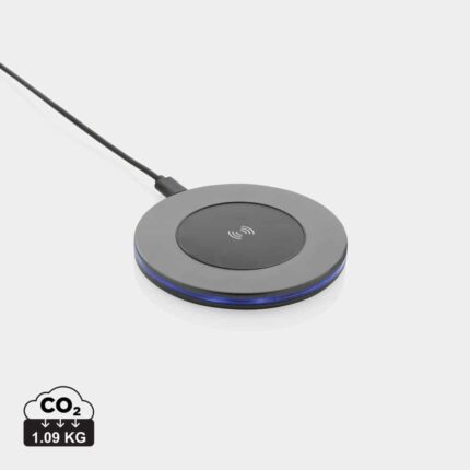 Chargeurs sans fil durables couleur gris en Aluminium recyclé