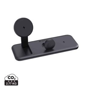 Chargeurs sans fil durables couleur noir en ABS recycléde la marque Urban Vitamin