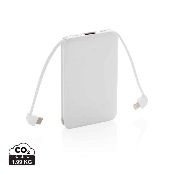 Powerbanks  couleur blanc en ABS