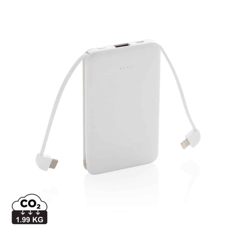Powerbanks  couleur blanc en ABS