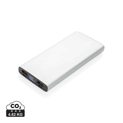 Powerbanks  couleur argent en Aluminium