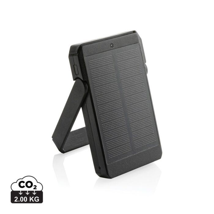 Powerbanks durables couleur noir en ABS recycléde la marque XD Xclusive