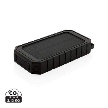 Powerbanks durables couleur noir en ABS recyclé