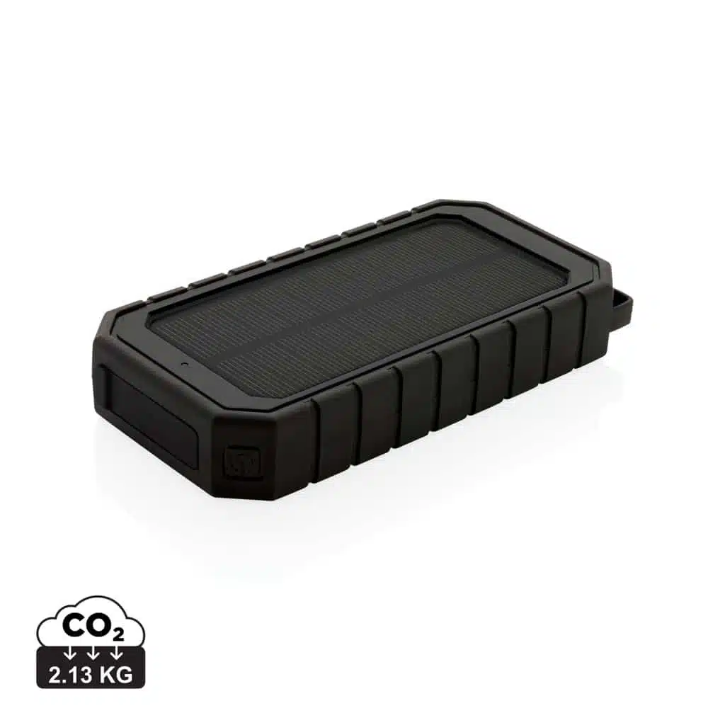 powerbanks_durables_xd_collection_abs_recyclé RCS recycled plastic Solar powerbank with 10W Wireless - Image 1