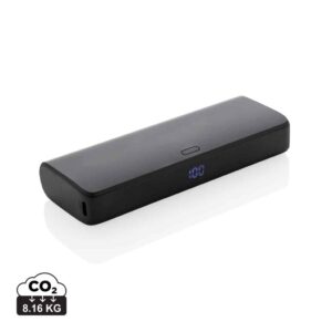 Powerbanks durables couleur noir en ABS recycléde la marque XD Collection