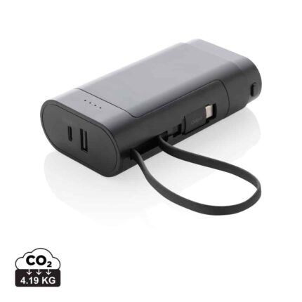 Powerbanks durables couleur noir en rPC