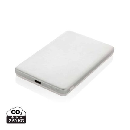Powerbanks durables couleur argent en Alliage d'aluminium recyclé
