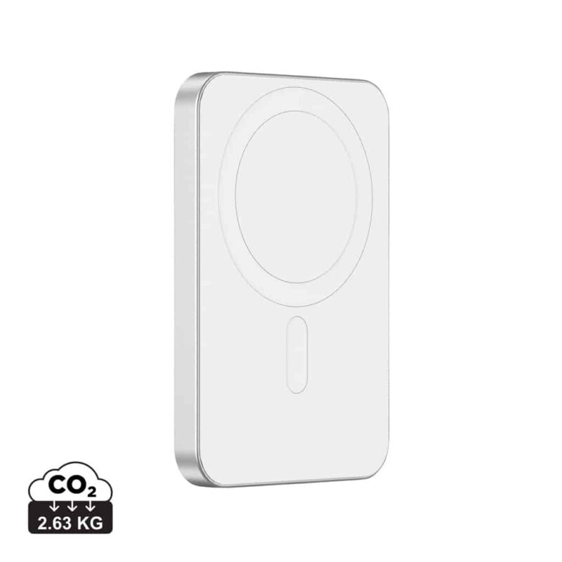Powerbanks durables couleur argent en Aluminium recyclé