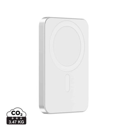 Powerbanks durables couleur argent en Aluminium recyclé