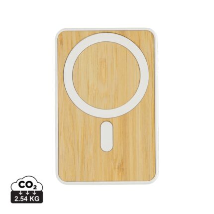 Powerbanks durables couleur blanc en ABS recycléde la marque XD Collection