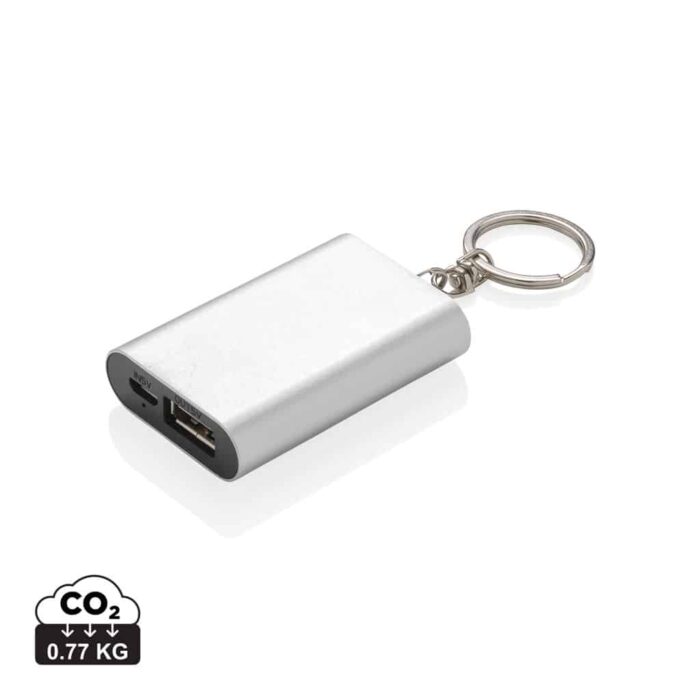 Powerbanks  couleur argent en Aluminium