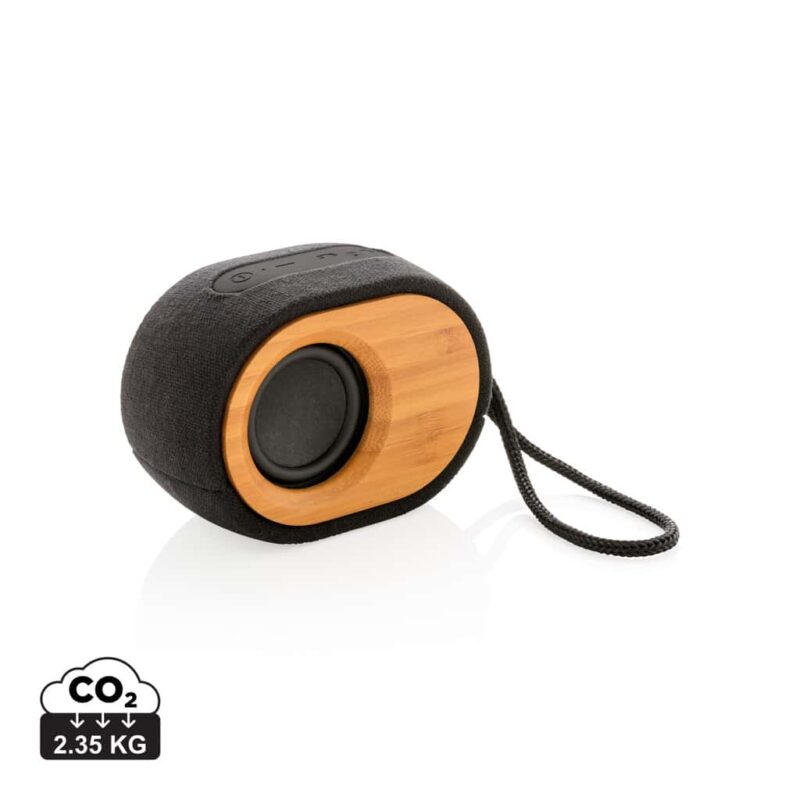 Haut-parleurs  couleur noir en Bambou