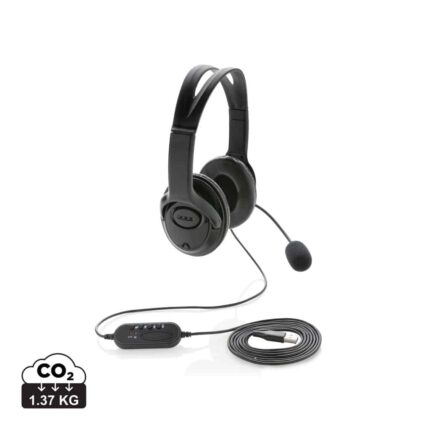 Casques audio  couleur noir en ABS
