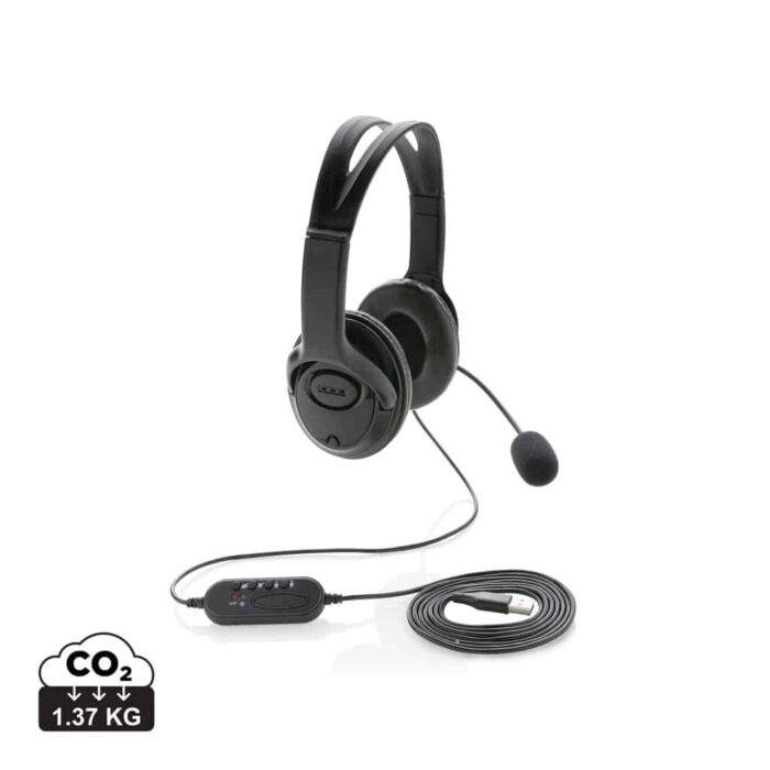 Casques audio  couleur noir en ABS