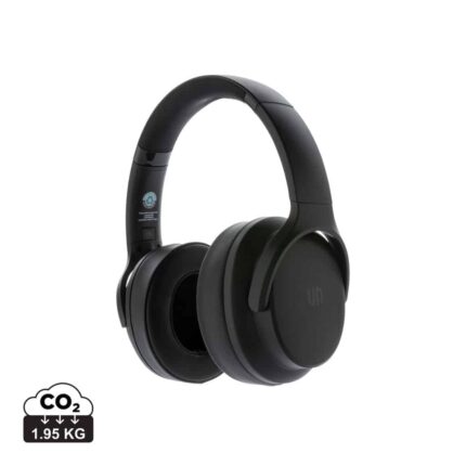 Casques audio durables couleur noir en ABS recyclé