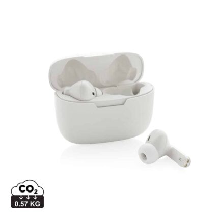 True wireless durables couleur blanc en ABS recyclé