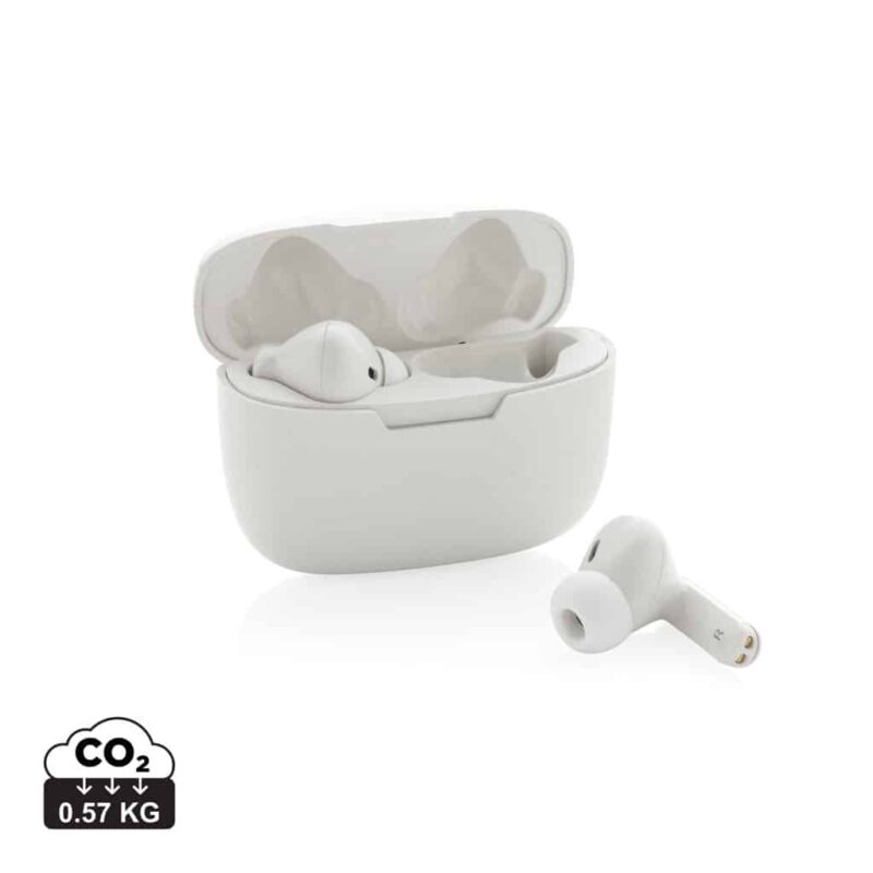 True wireless durables couleur blanc en ABS recyclé