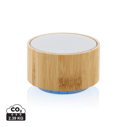 Haut-parleurs durables couleur blanc en FSC® bambou