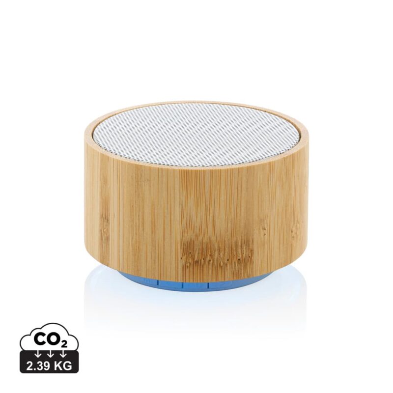 Haut-parleurs durables couleur blanc en FSC® bambou