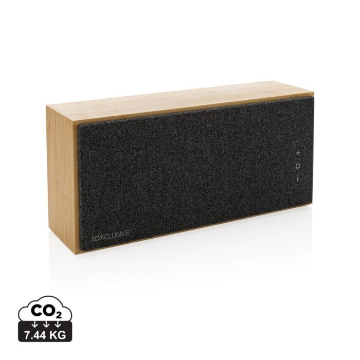 Haut-parleurs durables couleur marron en FSC® bamboude la marque XD Xclusive