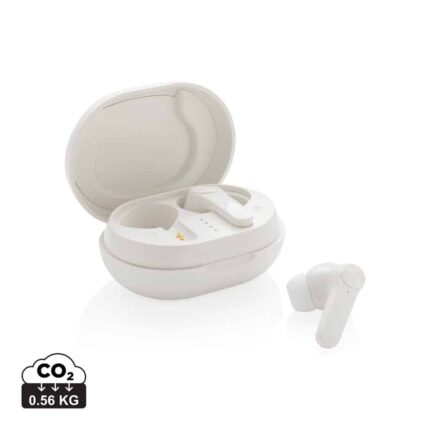 True wireless durables couleur blanc en ABS recyclé