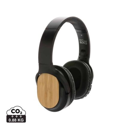 Casques audio durables couleur noir en ABS recyclé
