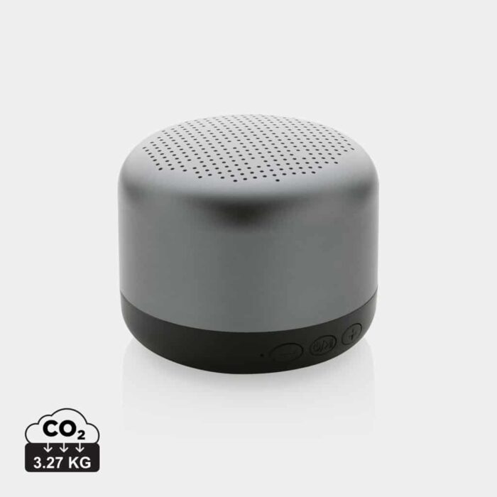 Haut-parleurs durables couleur gris en ABS recyclé