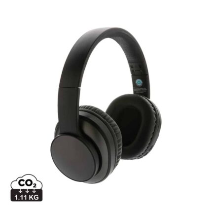Casques audio durables couleur gris en ABS recyclé