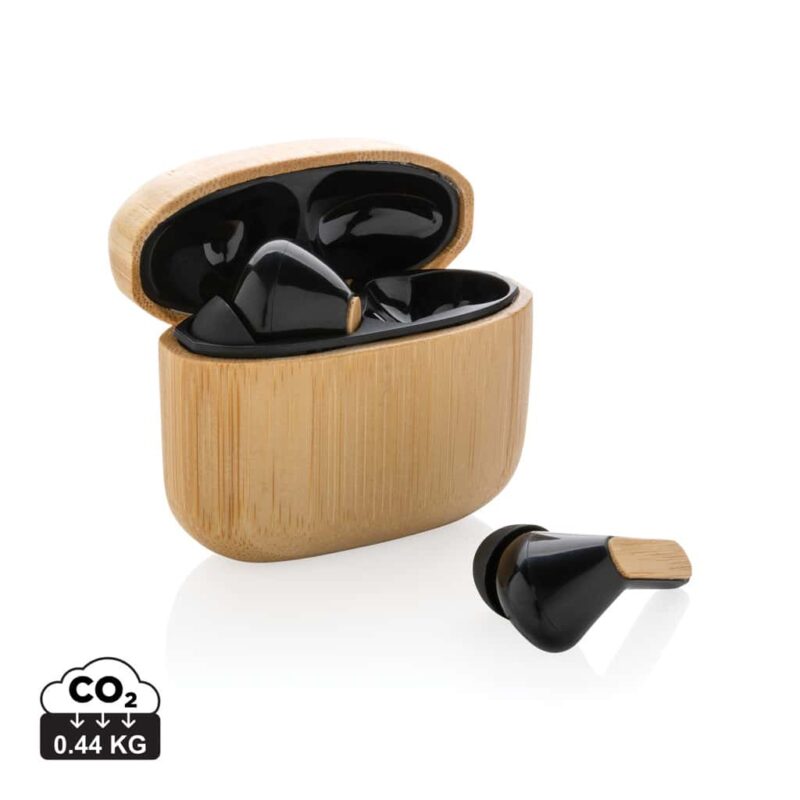 True wireless durables couleur marron en FSC® bambou