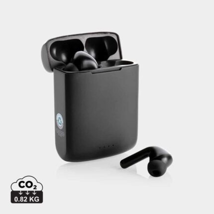 True wireless durables couleur noir en ABS recycléde la marque XD Xclusive