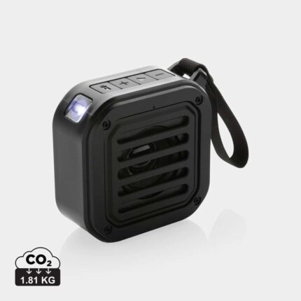 Haut-parleurs durables couleur noir en ABS recycléde la marque XD Collection