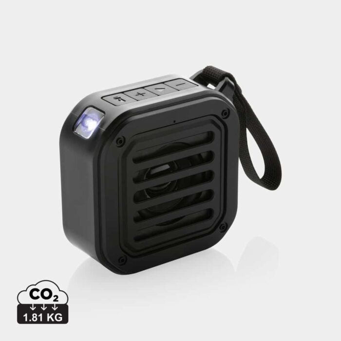 Haut-parleurs durables couleur noir en ABS recycléde la marque XD Collection
