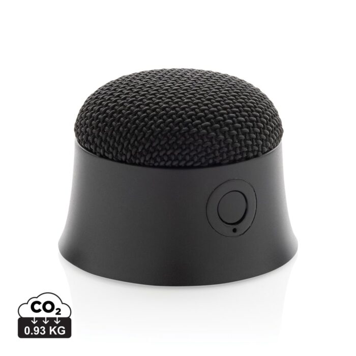 Haut-parleurs durables couleur noir en ABS recycléde la marque XD Collection