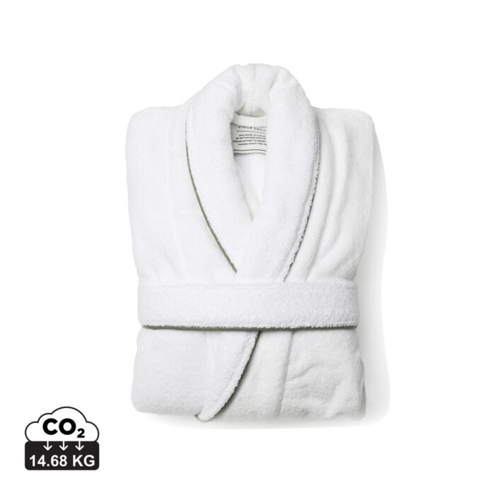 Textiles de salle de bains durables couleur blanc en Cotonde la marque Vinga
