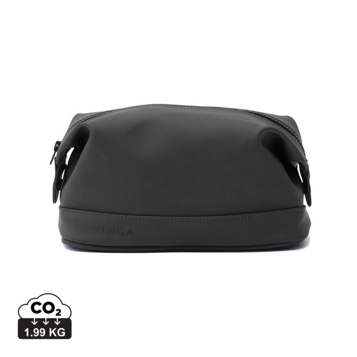 Trousses de toilette de voyage  couleur noir en PU