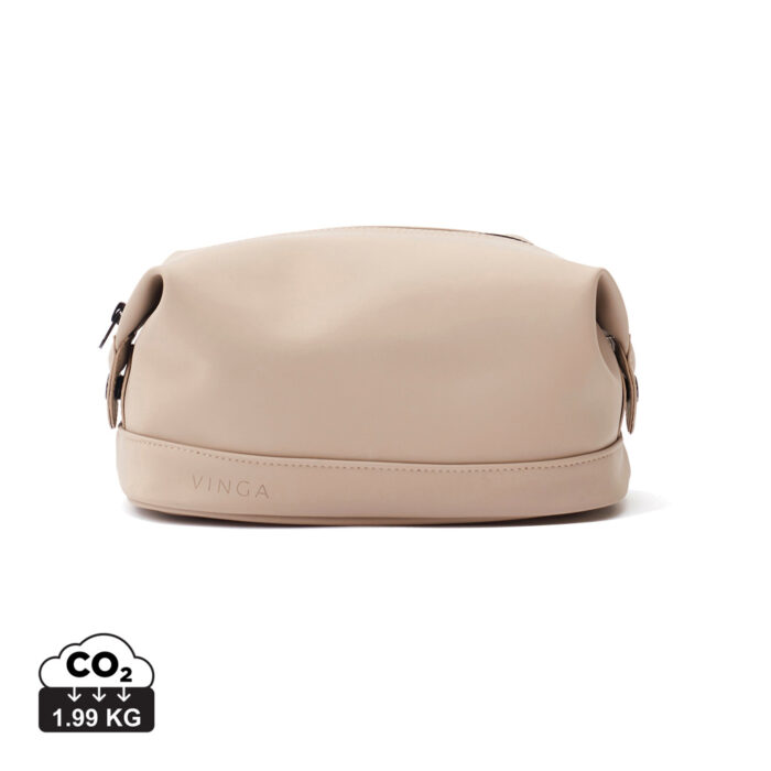 Trousses de toilette de voyage  couleur greige en PU