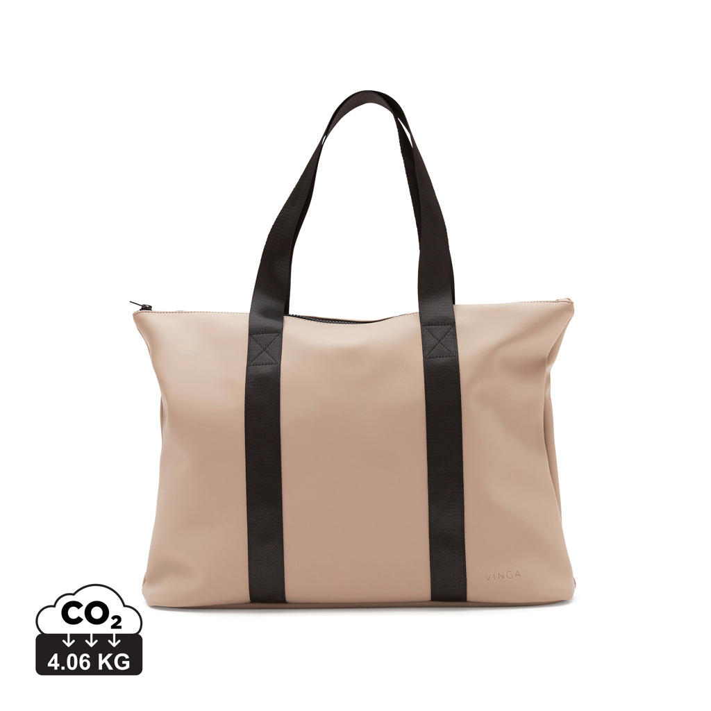 sacs_shopping__vinga_polyester Sacs shopping  couleur greige en Polyester