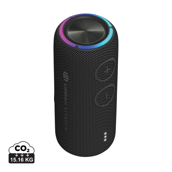 Haut-parleurs durables couleur noir en ABS recycléde la marque Urban Vitamin