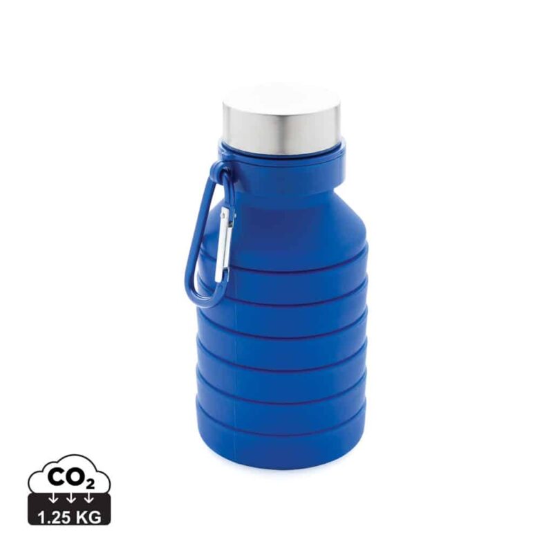 Bouteilles d'eau  couleur bleu en Silicone