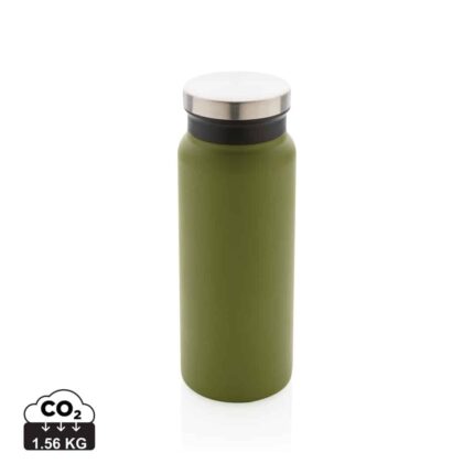 Bouteilles d'eau durables couleur vert en Acier inoxydable recyclé