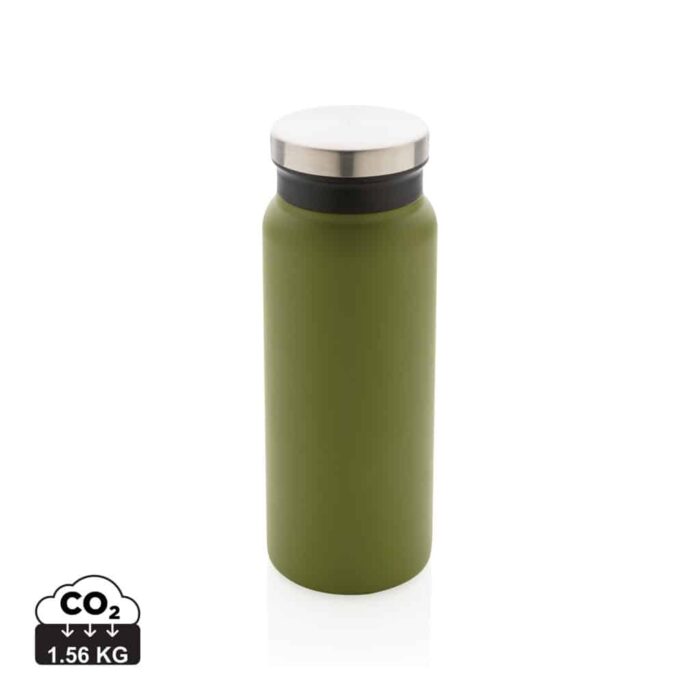 Bouteilles d'eau durables couleur vert en Acier inoxydable recyclé