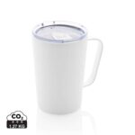 Tasses café & mugs durables couleur blanc en Acier inoxydable recyclé