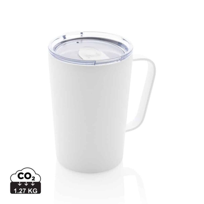 Tasses café & mugs durables couleur blanc en Acier inoxydable recyclé