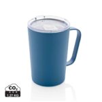 Tasses café & mugs durables couleur bleu en Acier inoxydable recyclé