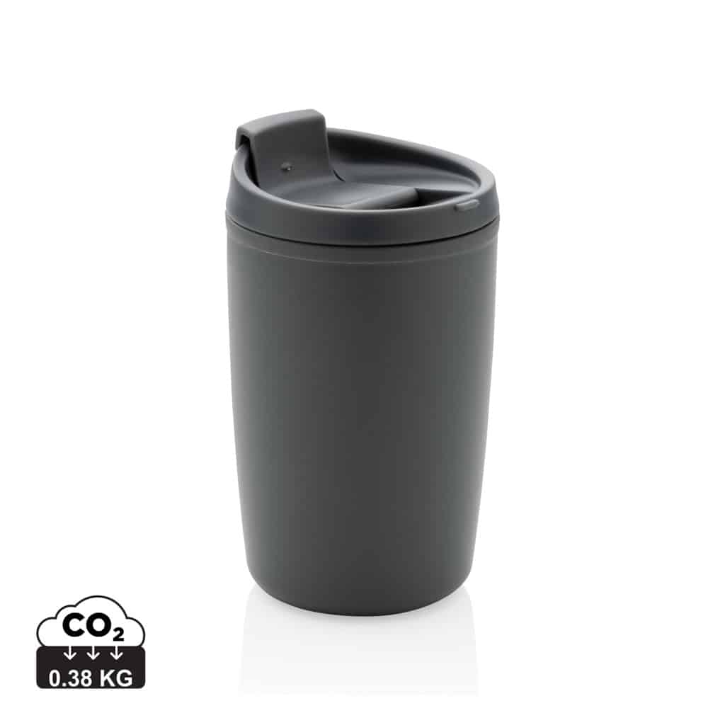 tasses_café_&_mugs_durables_xd_collection_polypropylène_recyclé_gris Tasses café & mugs durables couleur gris en Polypropylène recycléde la marque XD Collection