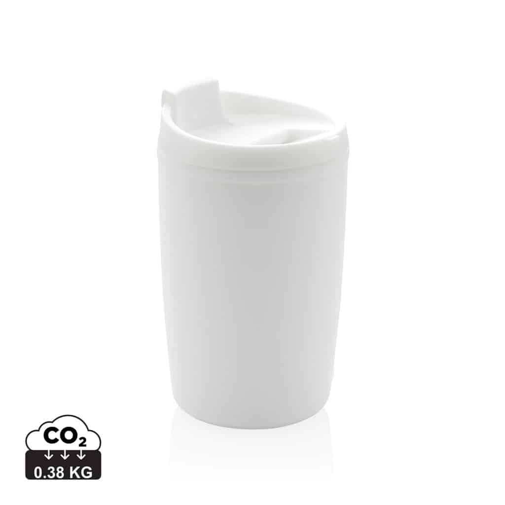 tasses_café_&_mugs_durables_xd_collection_polypropylène_recyclé_blanc Tasses café & mugs durables couleur blanc en Polypropylène recycléde la marque XD Collection