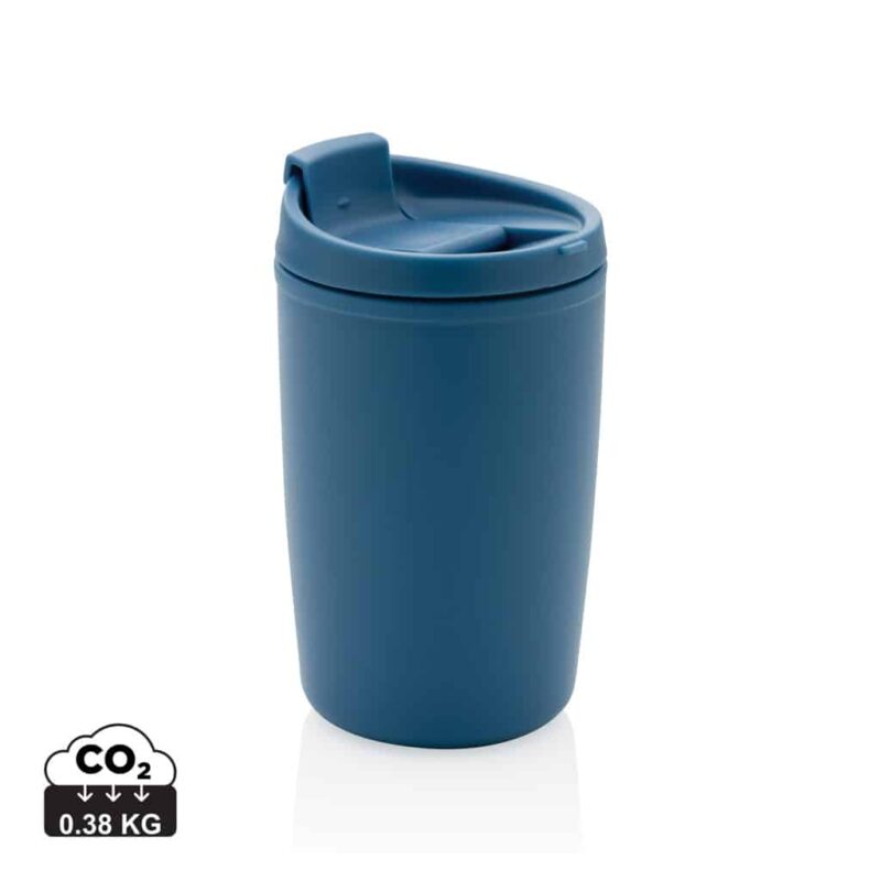 Tasses café & mugs durables couleur bleu en Polypropylène recycléde la marque XD Collection