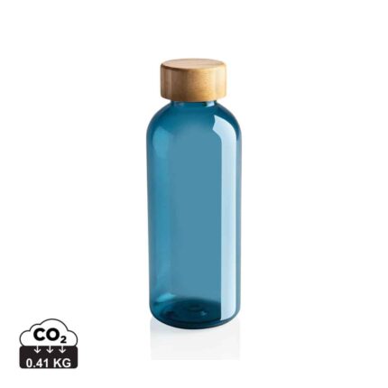 Bouteilles d'eau durables couleur bleu en rPET