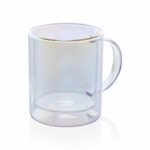 Mug double paroi en verre électroplaqué – Image 2